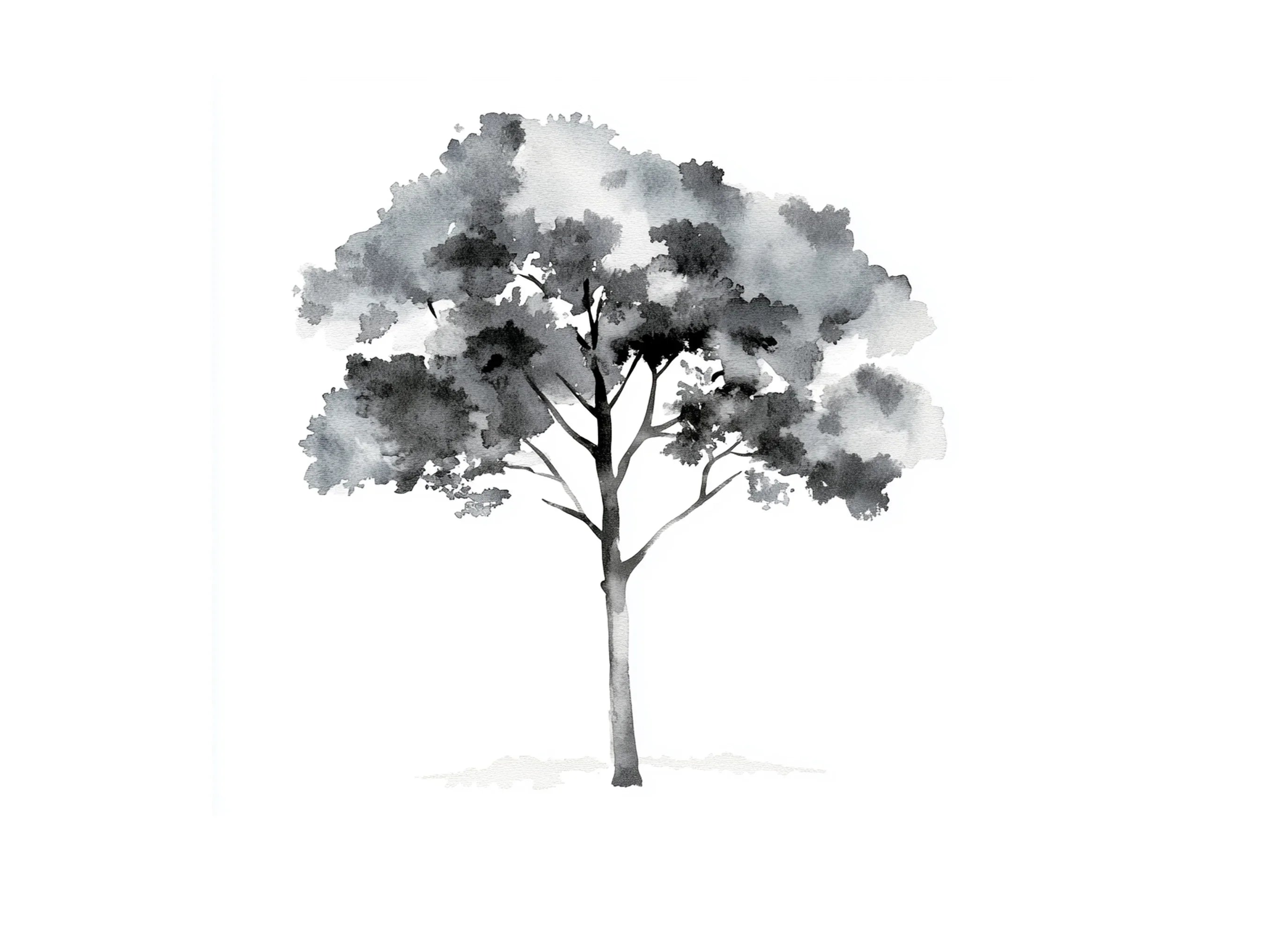 Monochrome Tree Clipart Bundle