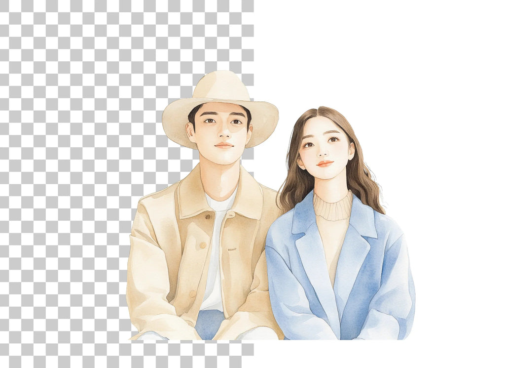 Couple Portrait Clipart Bundle