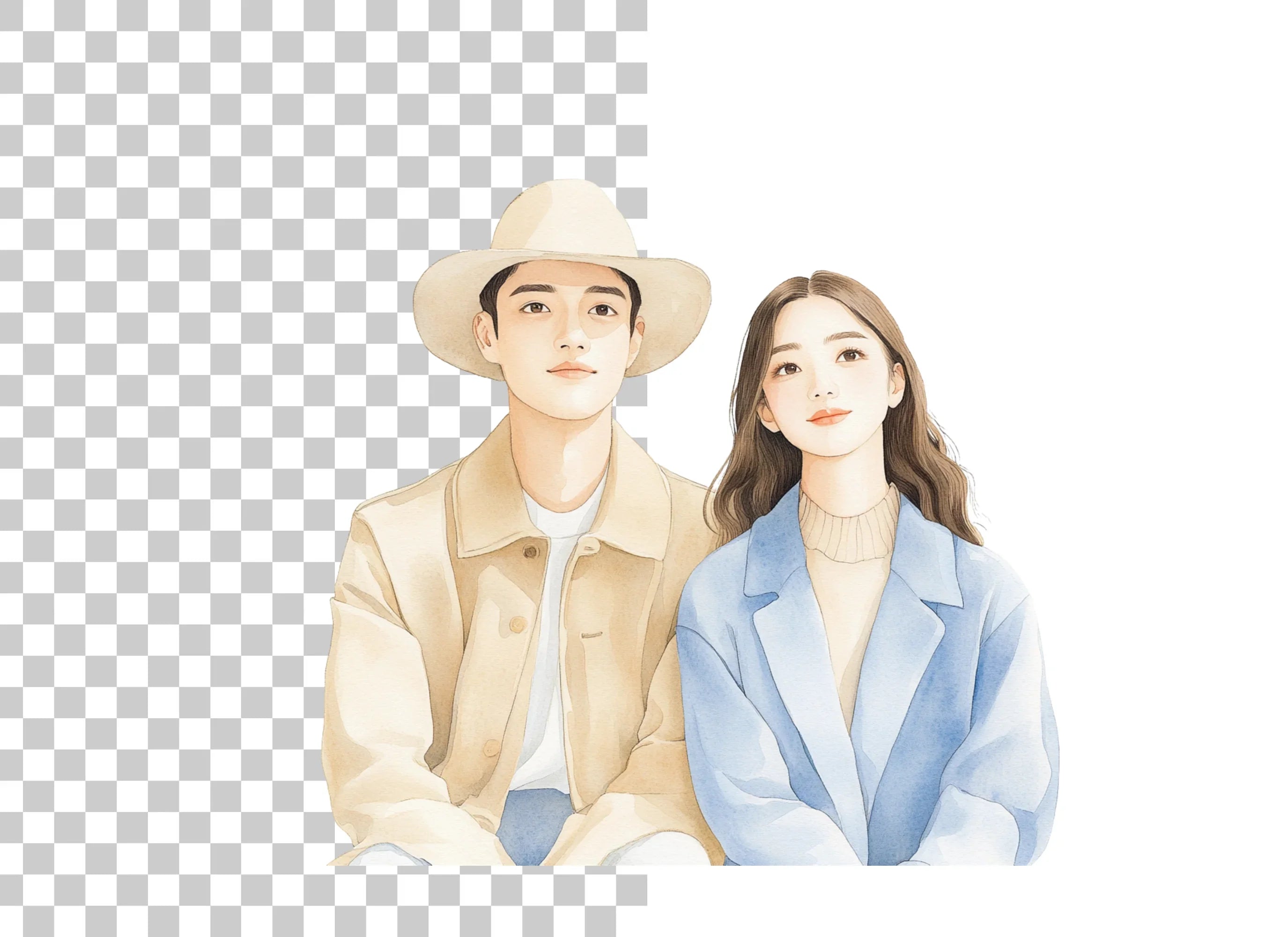 Couple Portrait Clipart Bundle