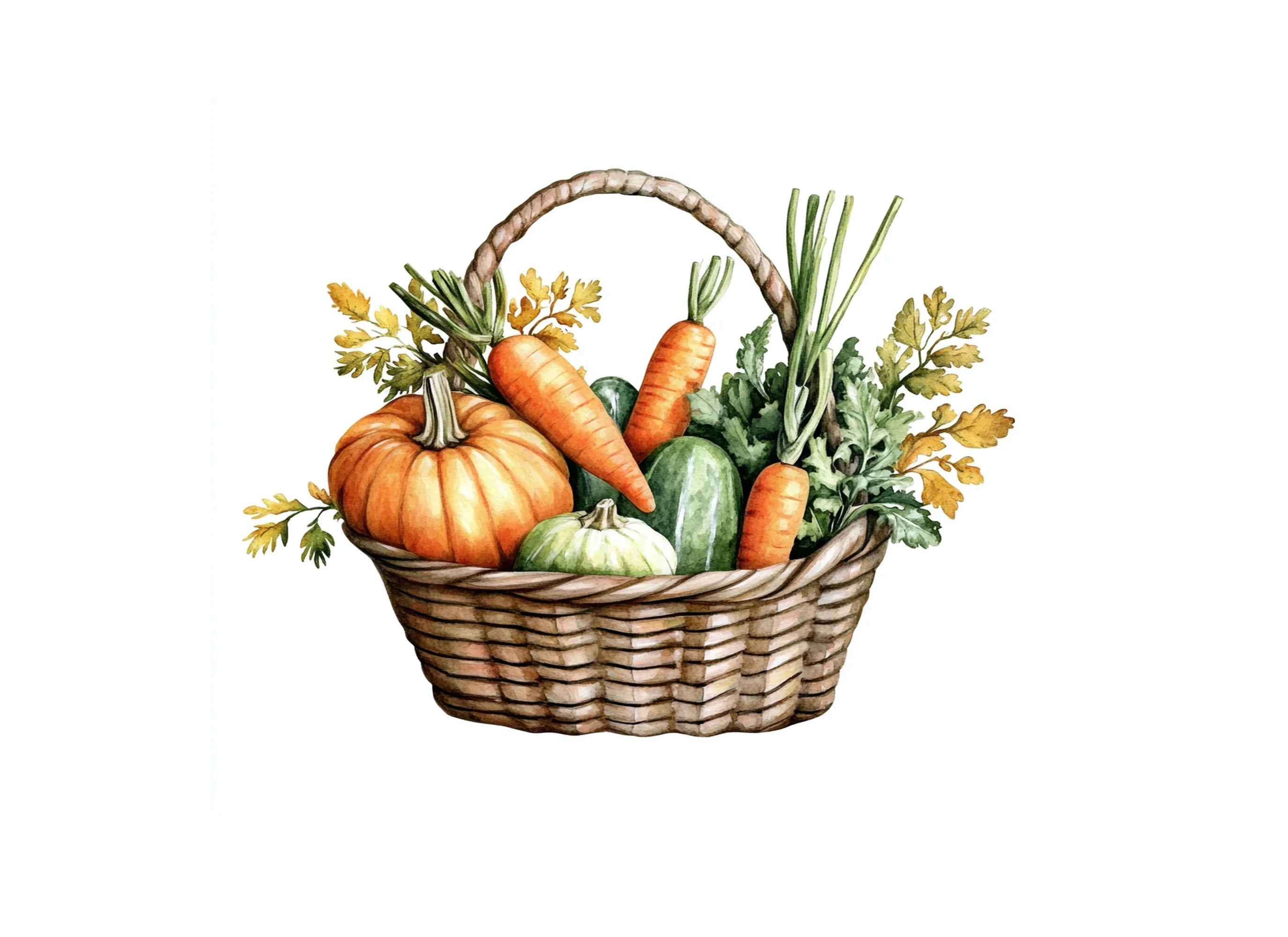 Harvest Baskets Clipart Bundle