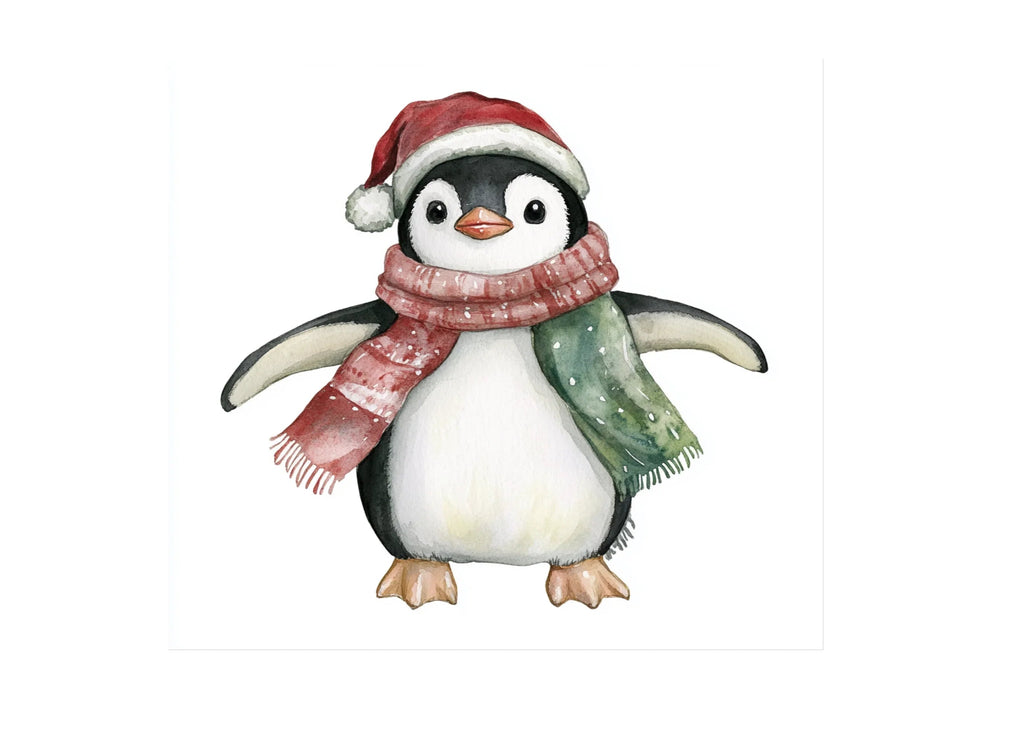 Christmas Penguin Clipart Bundle