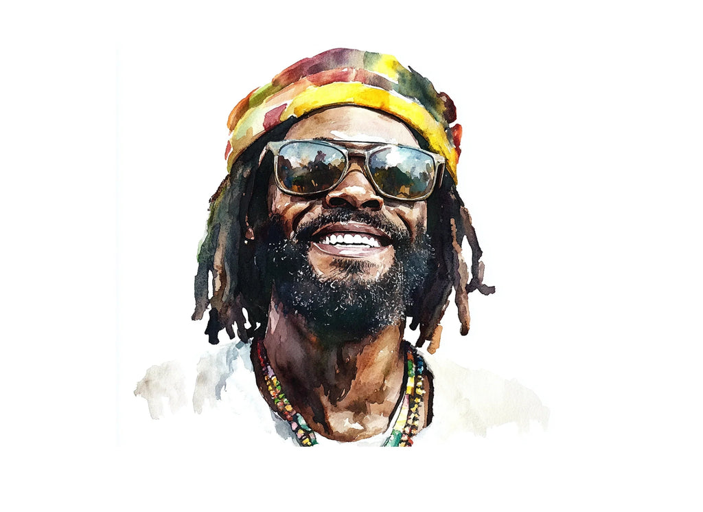 Happy Rasta Man Clipart Bundle