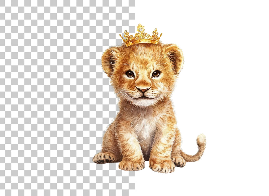 Adorable Lion King Cubs Clipart Bundle