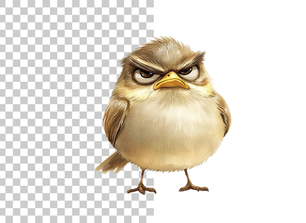 Grumpy Bird Clipart Bundle