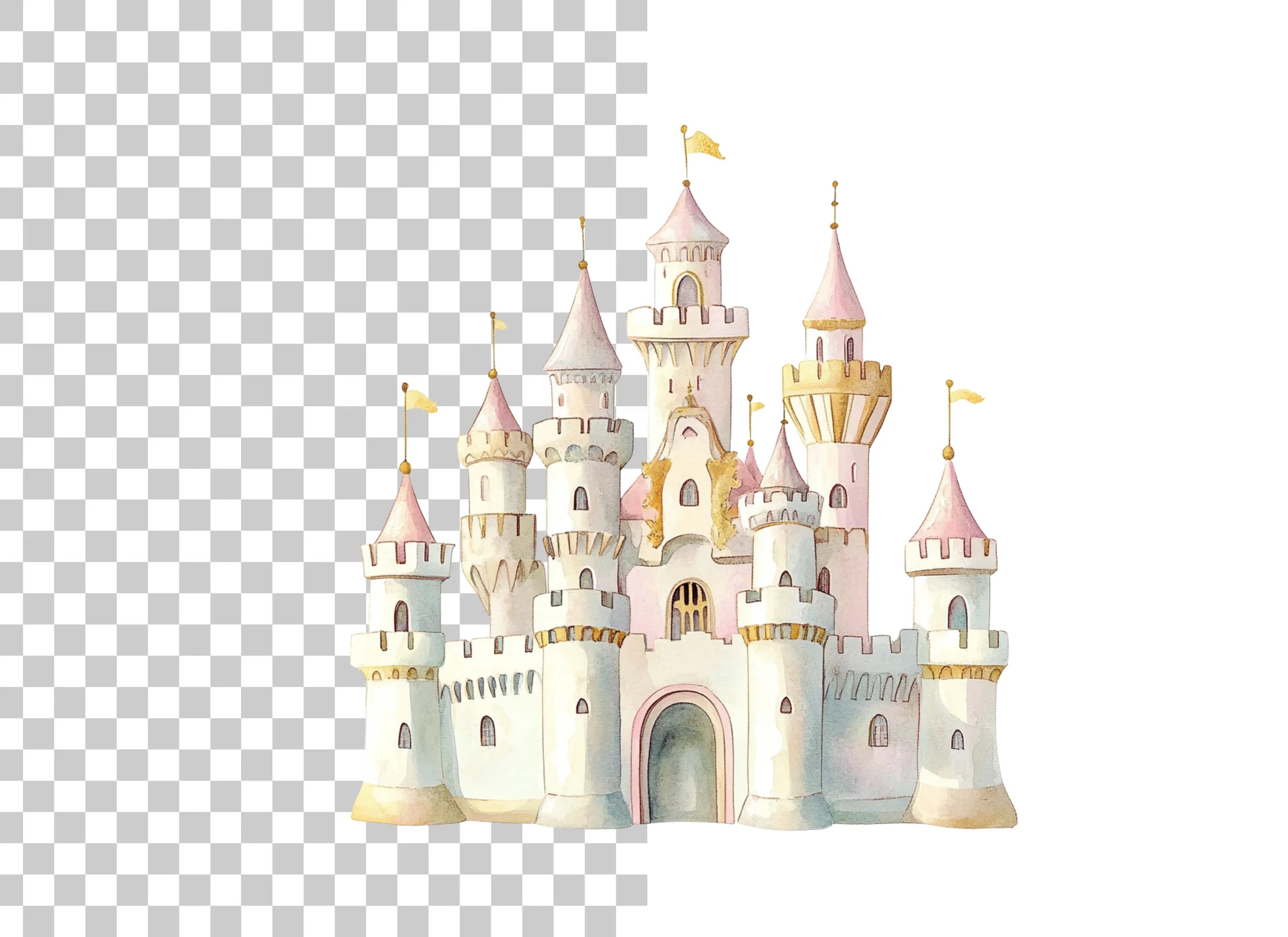 Princess Castle Clipart Bundle