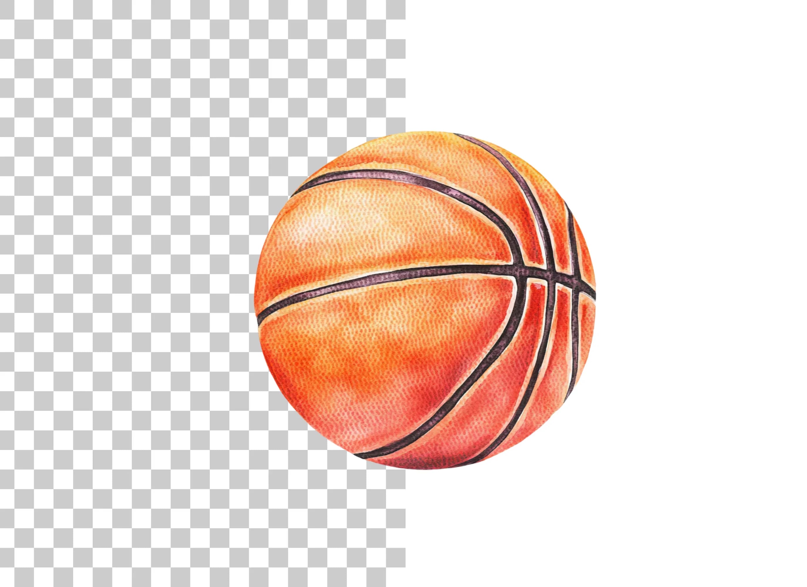 Dynamic Basketball Elements Clipart Bundle