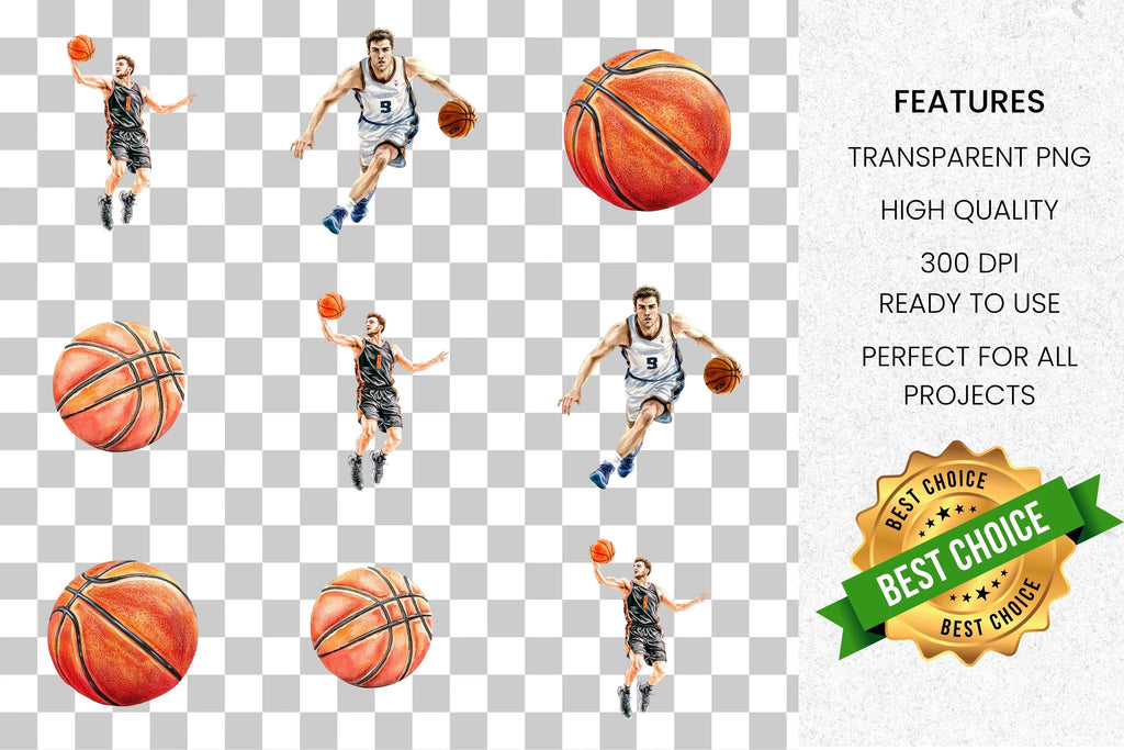 Basketball Sports Clipart Bundle