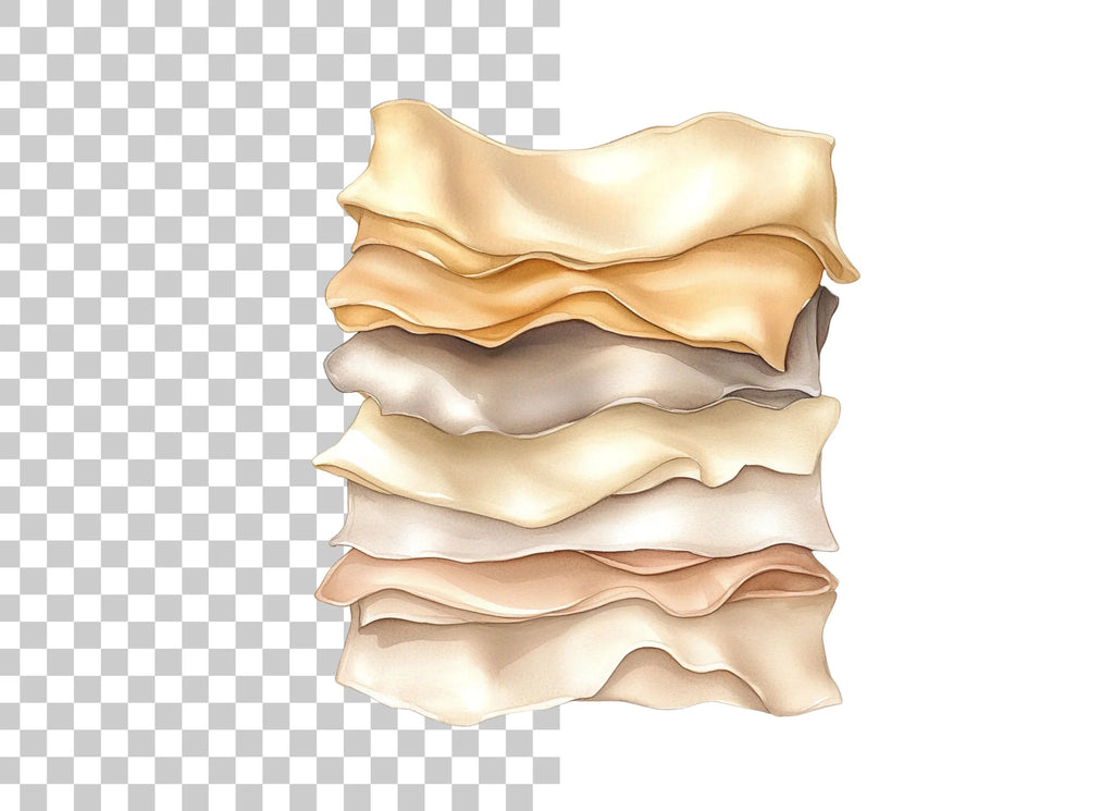 Stacked Fabric Clipart Bundle