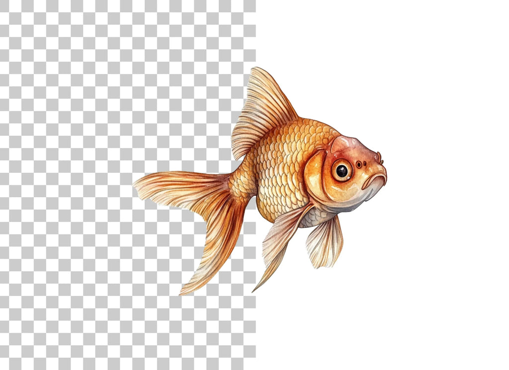Golden Fish Clipart Bundle
