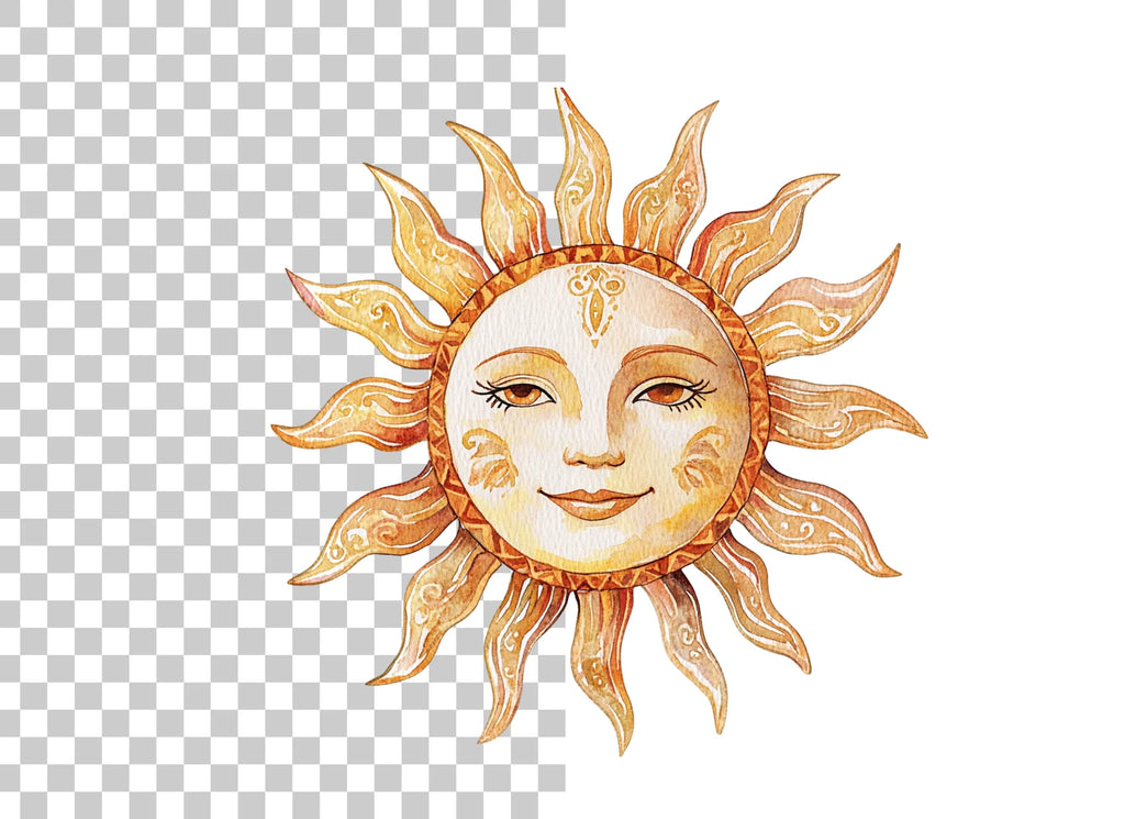 Smiling Sun Clipart Bundle