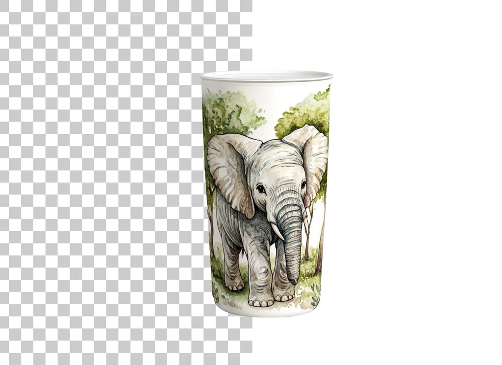 Cute Baby Elephant Clipart Bundle