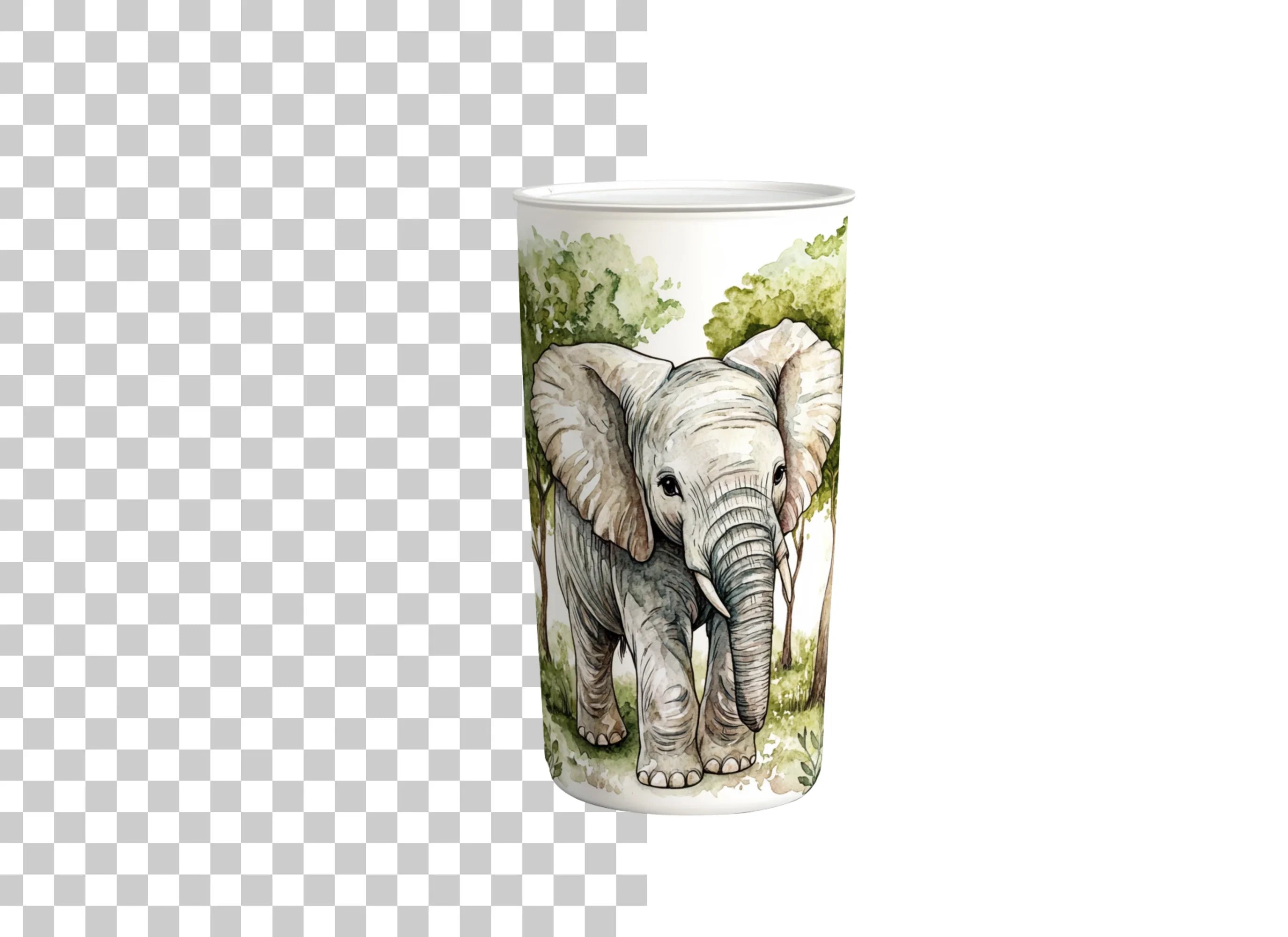 Cute Baby Elephant Clipart Bundle