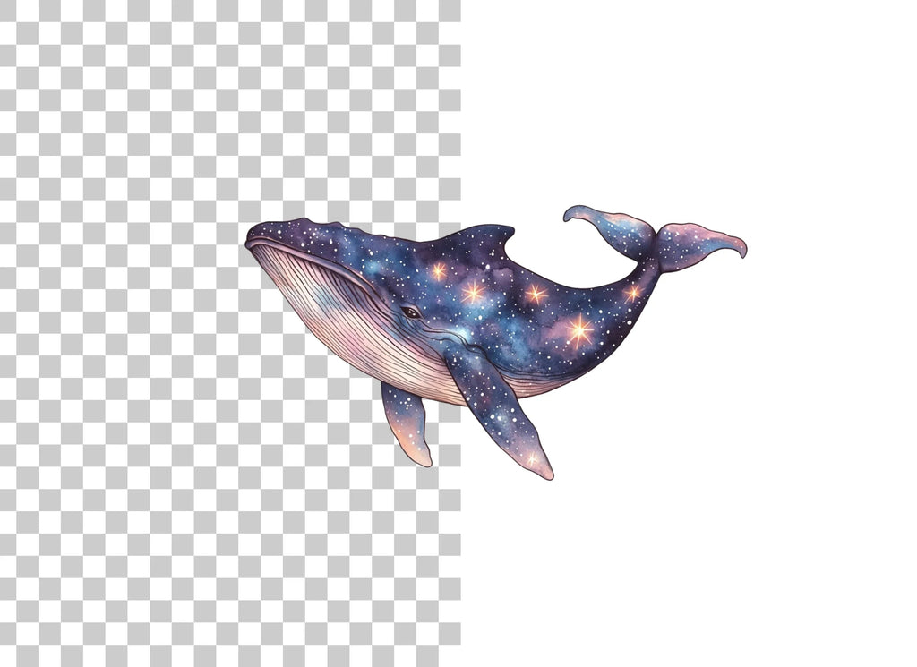 Whale Galaxy Clipart Bundle