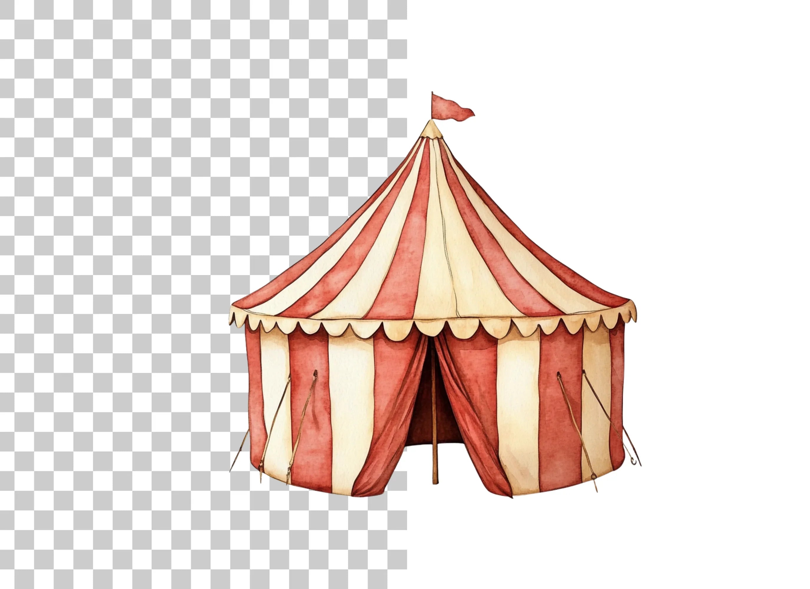 Circus Tent Clipart Bundle