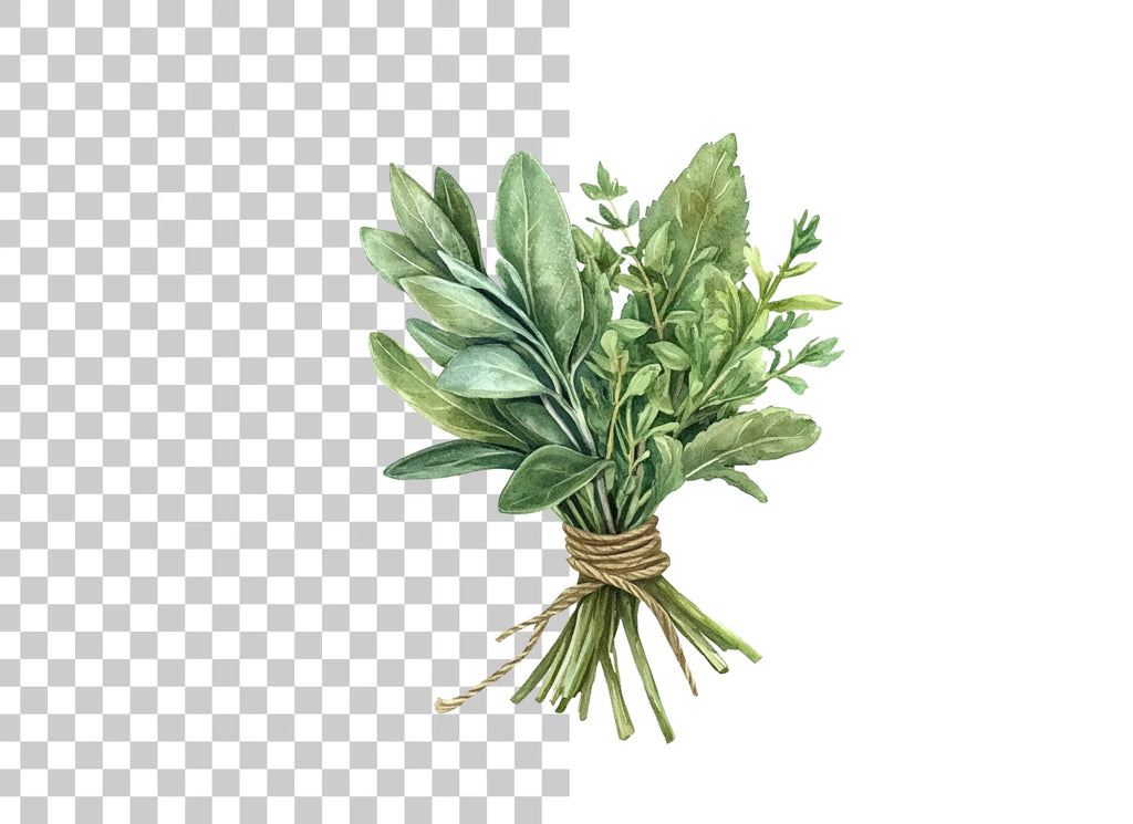 Herb Bouquets Clipart Bundle