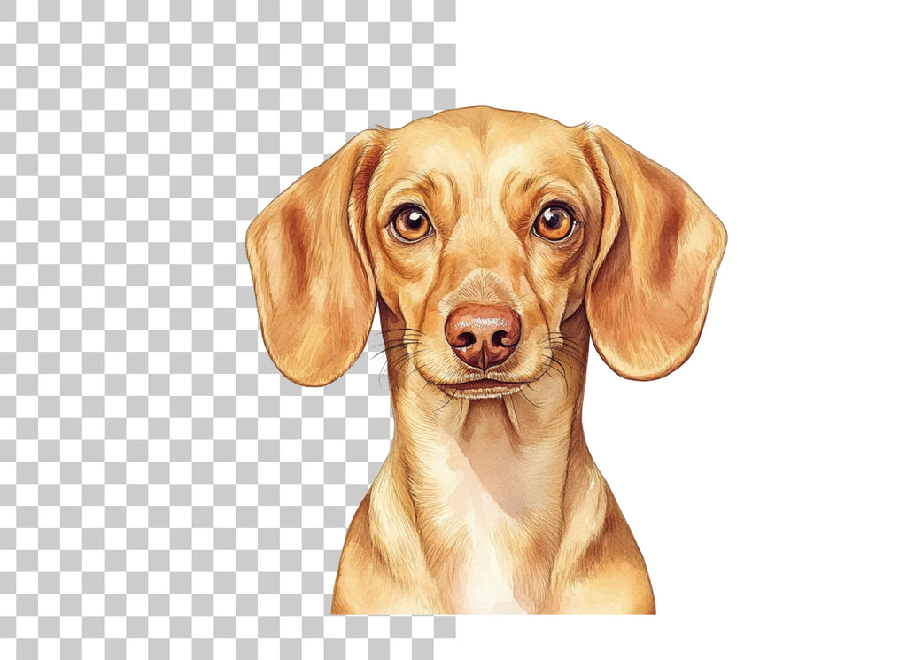 Cute Dachshund Dog Clipart Bundle