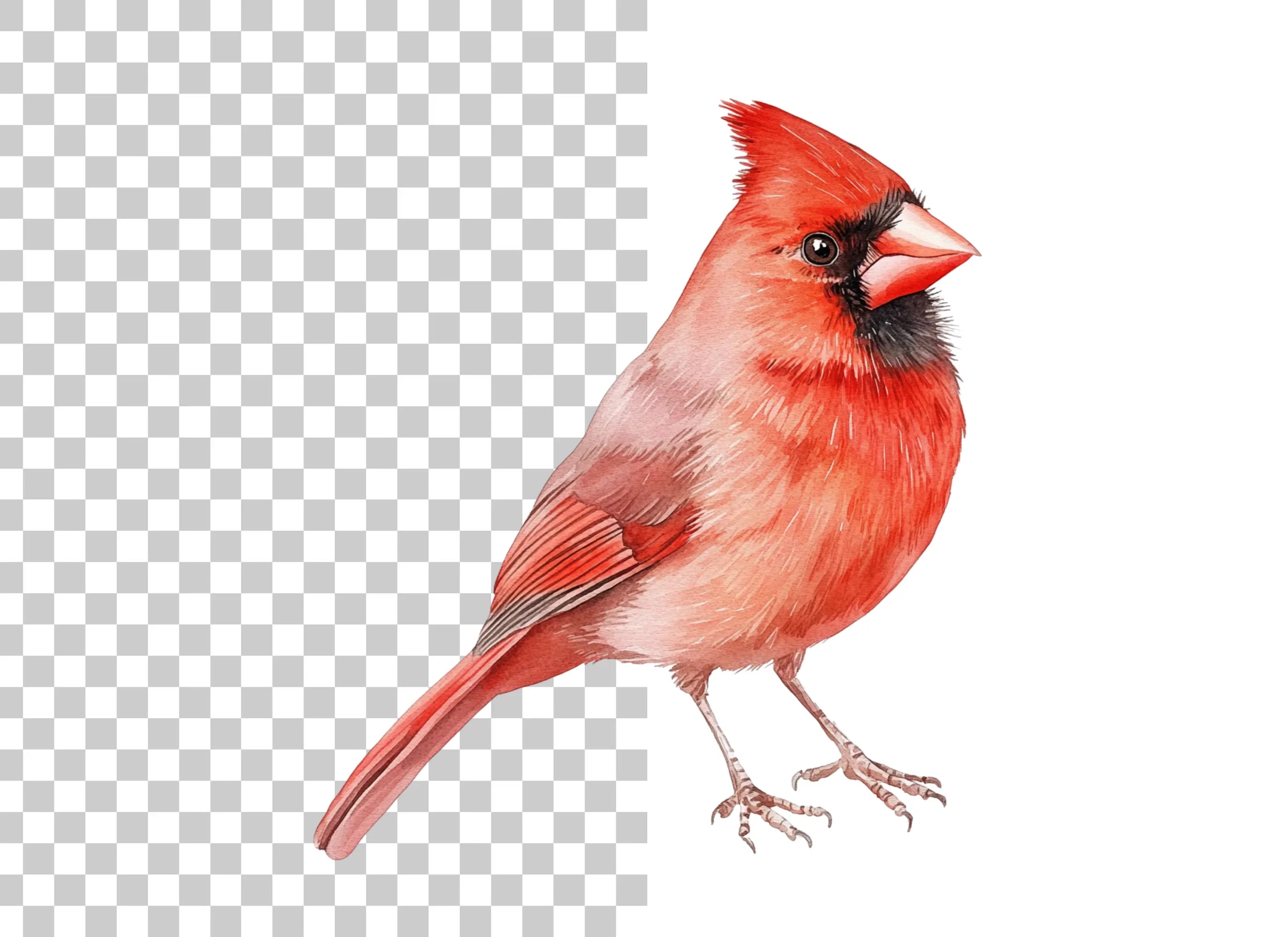 Beautiful Cardinal Bird Clipart Bundle