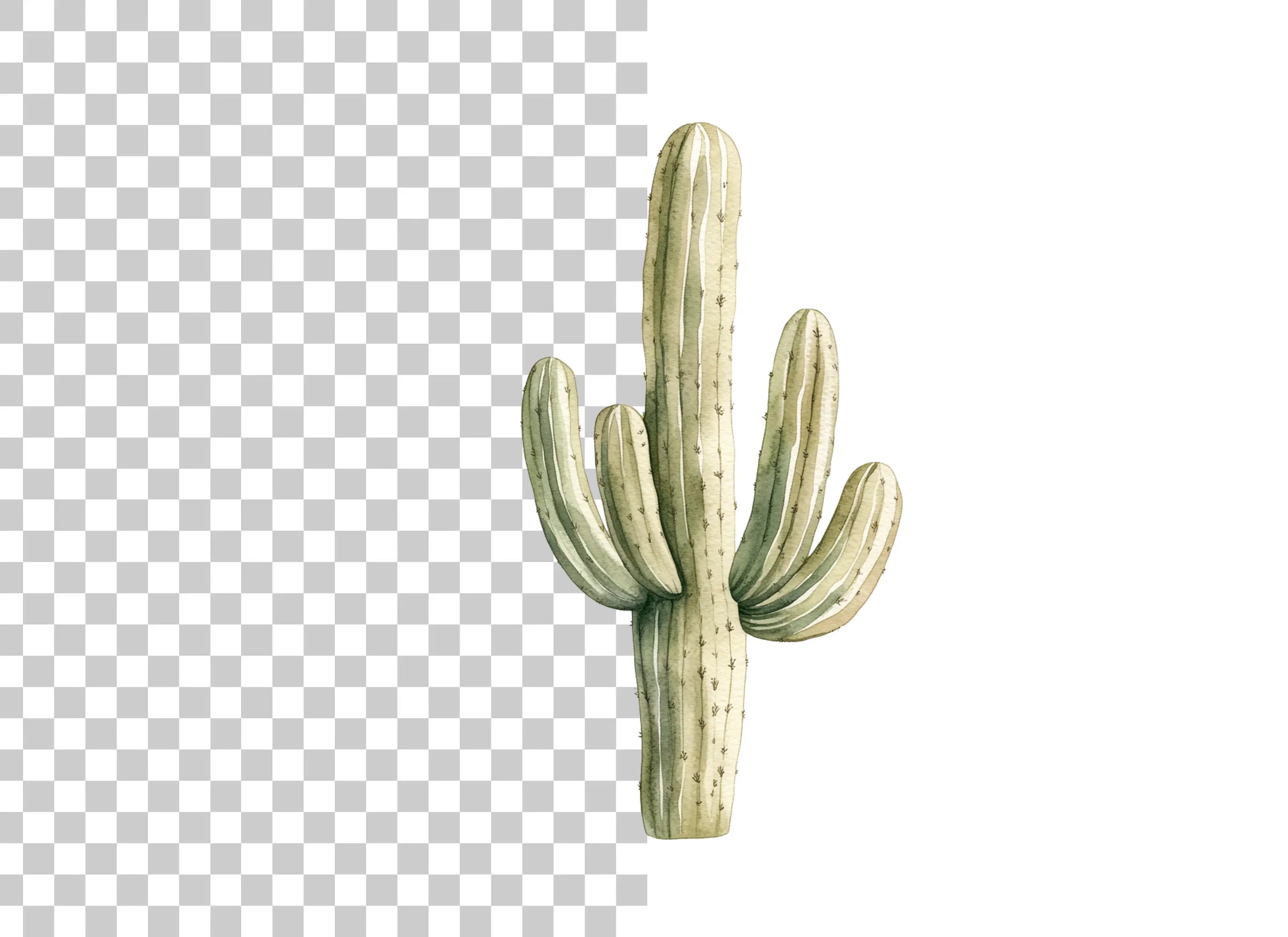 Saguaro Cactus Clipart Bundle