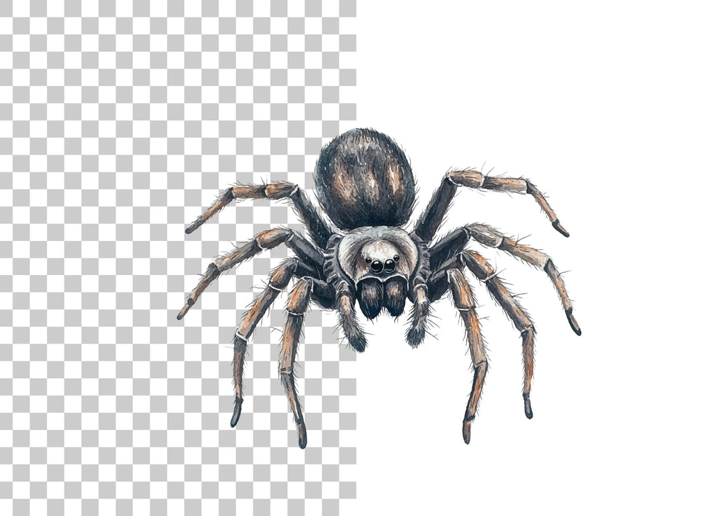 Realistic Spider Clipart Bundle