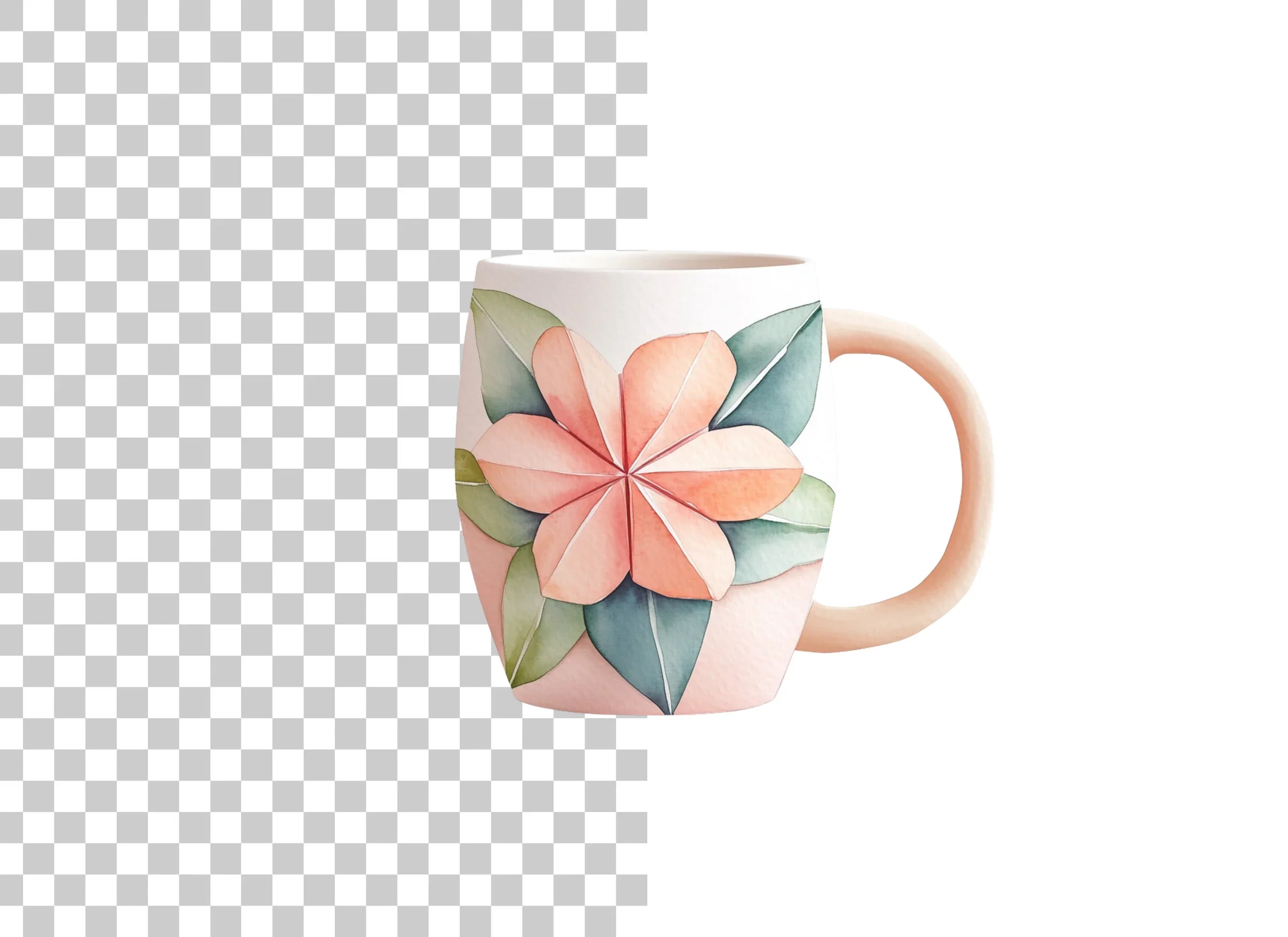 Elegant Origami Flower Clipart Bundle