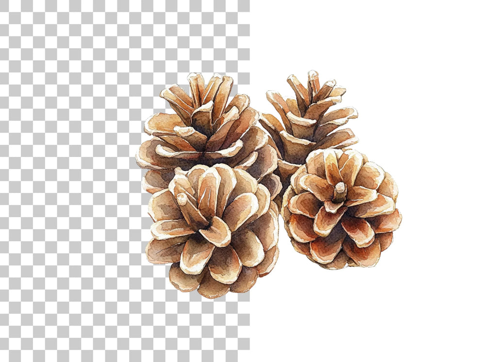 Pine Cones Clipart Bundle