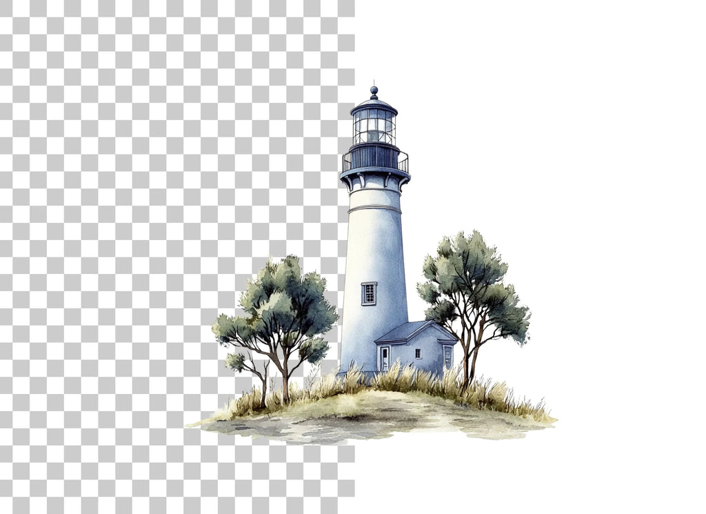 Coastal Lighthouse Clipart Bundle