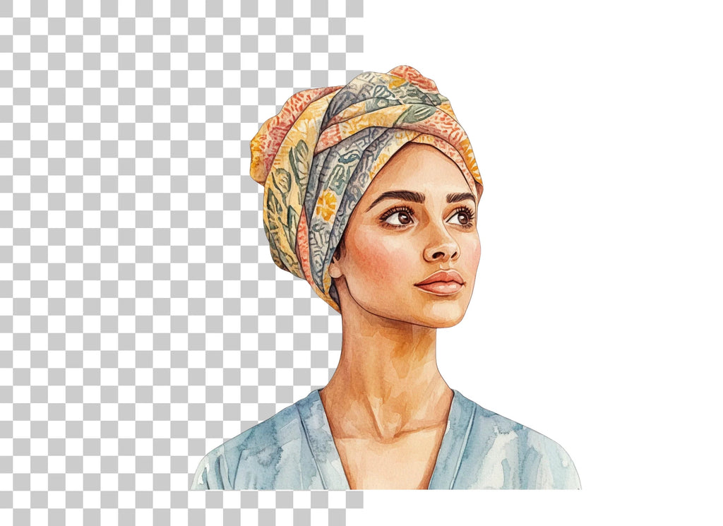 Elegant Women in Turban Clipart Bundle