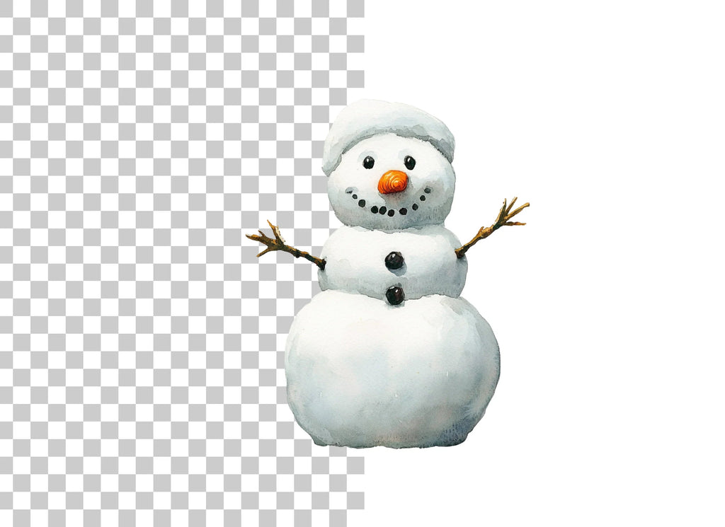 Cute Snowman Clipart Bundle