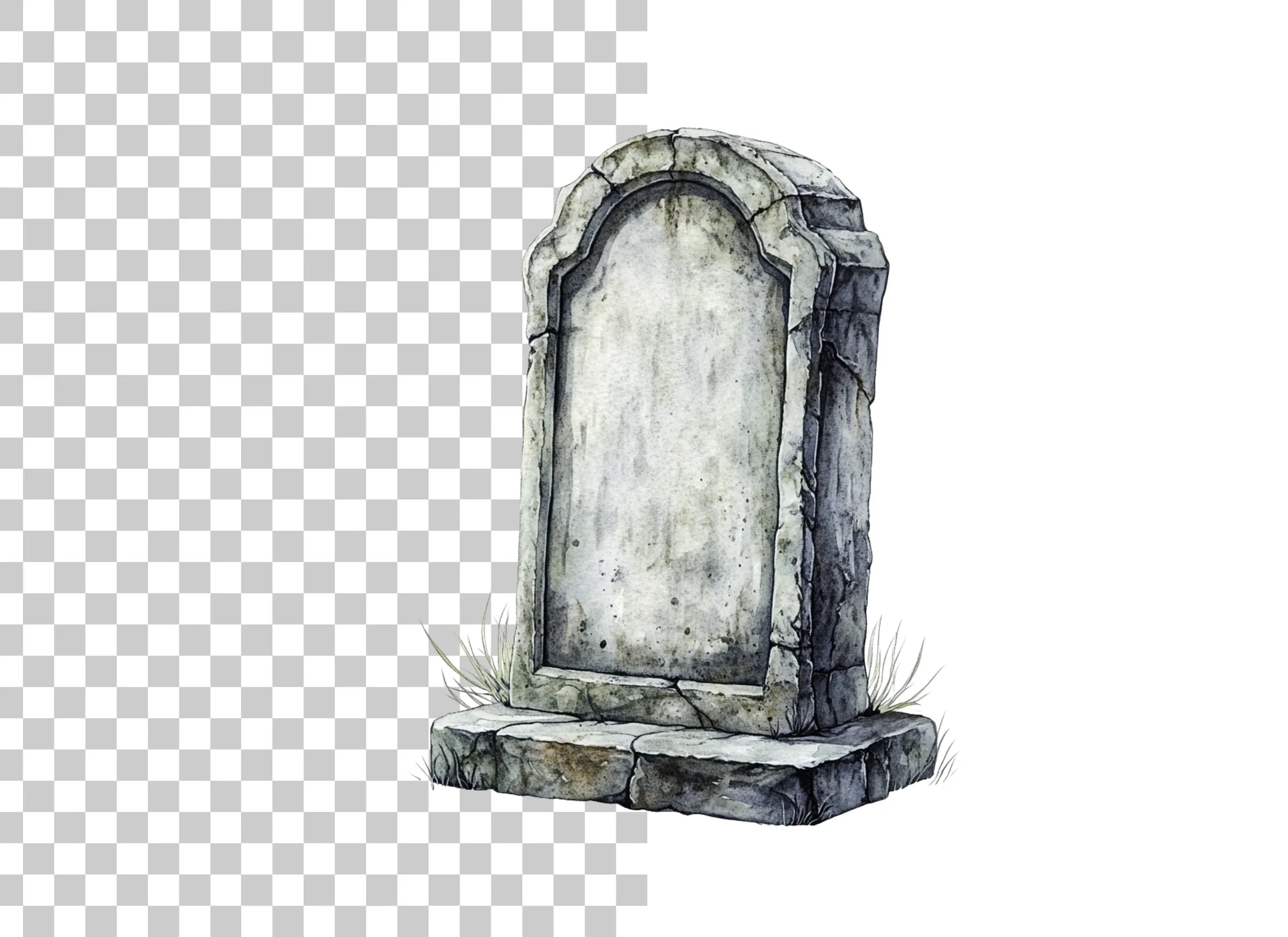 Old Gravestone Clipart Bundle