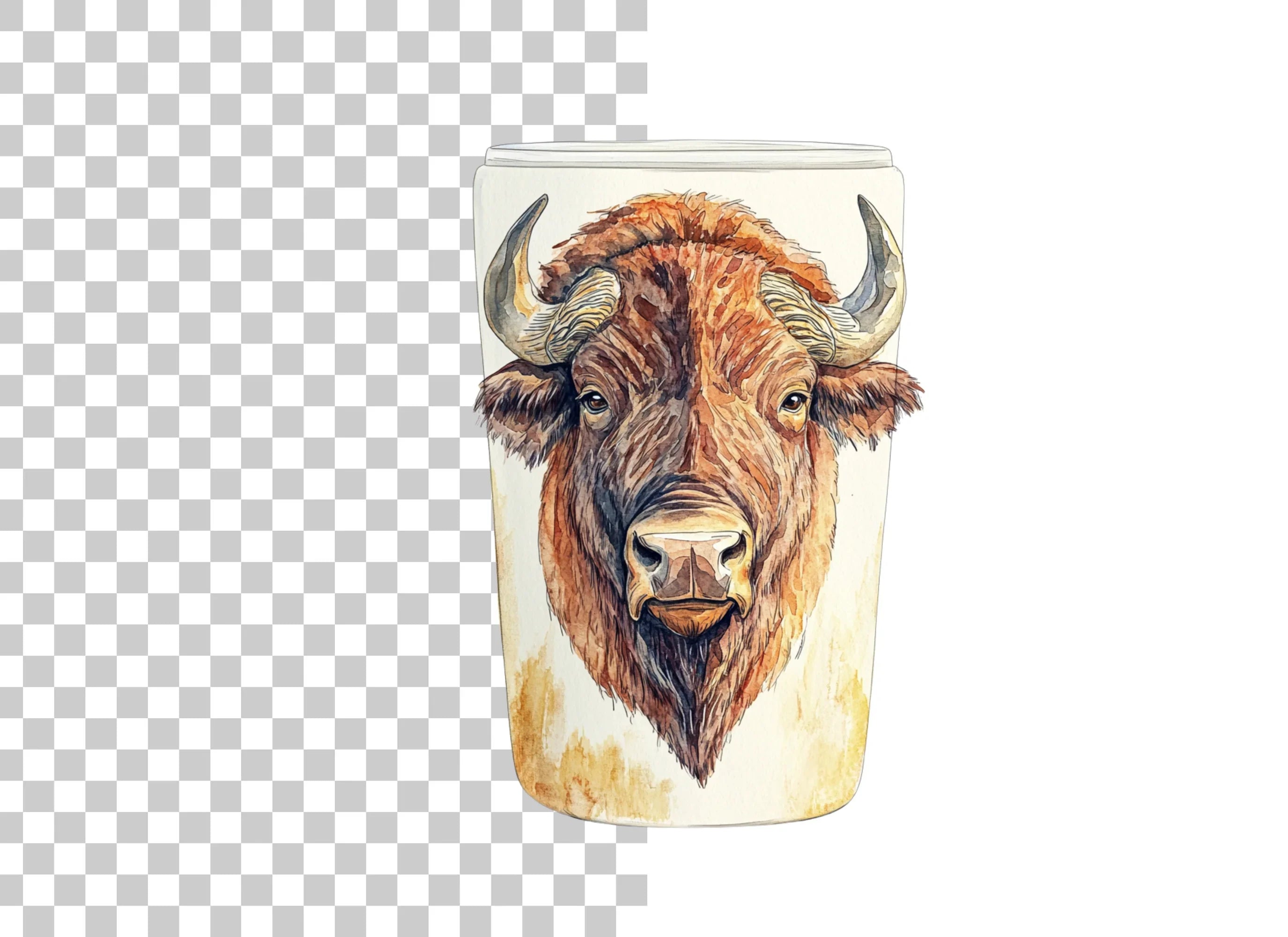 Bison Head Clipart Bundle