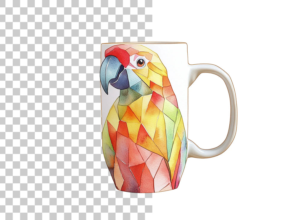 Geometric Parrot Clipart Bundle