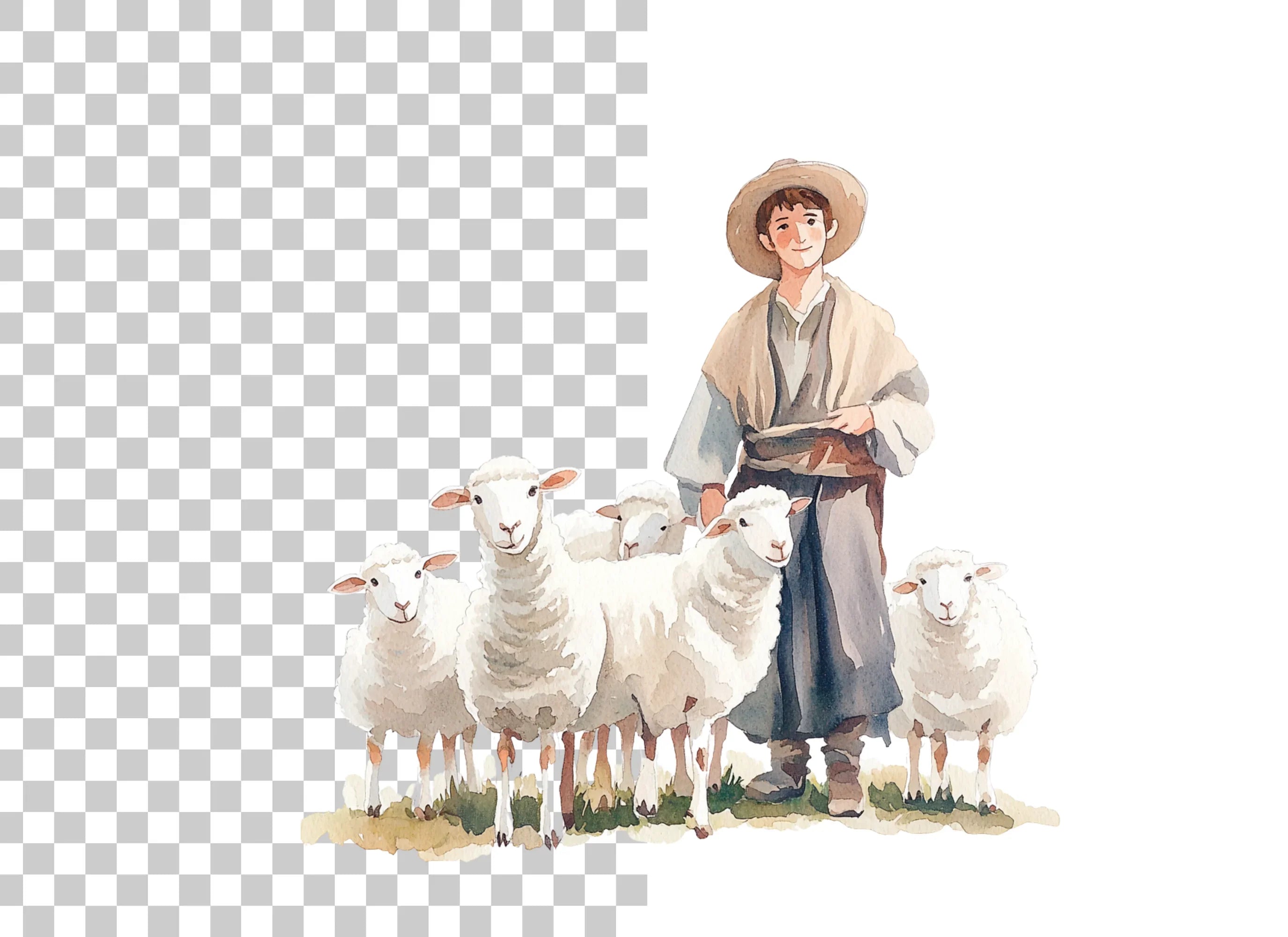 Shepherds and Flocks Clipart Bundle