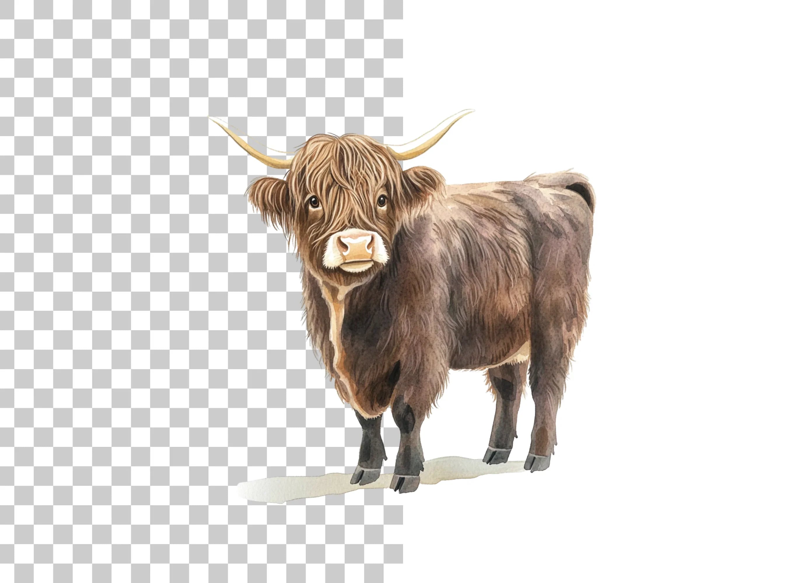 Highland Cow Clipart Bundle