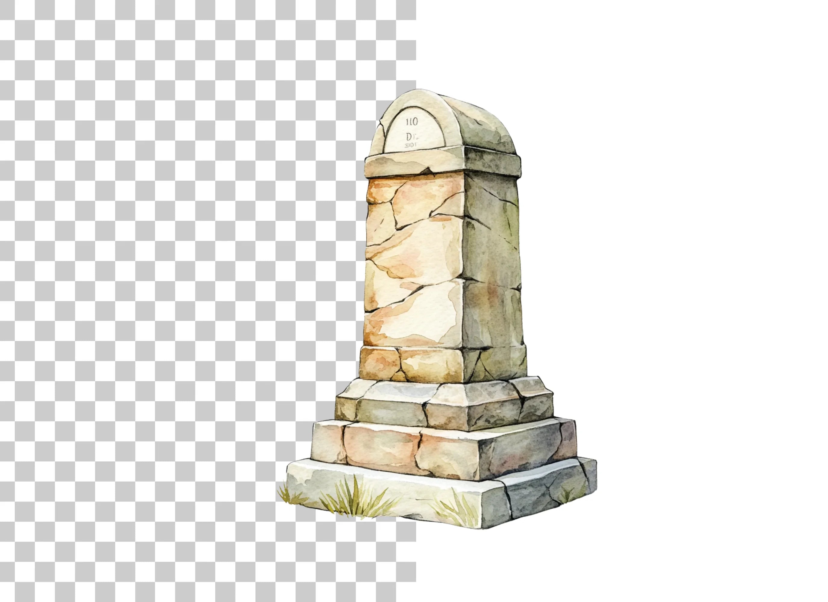 Ancient Stone Monument Clipart Bundle