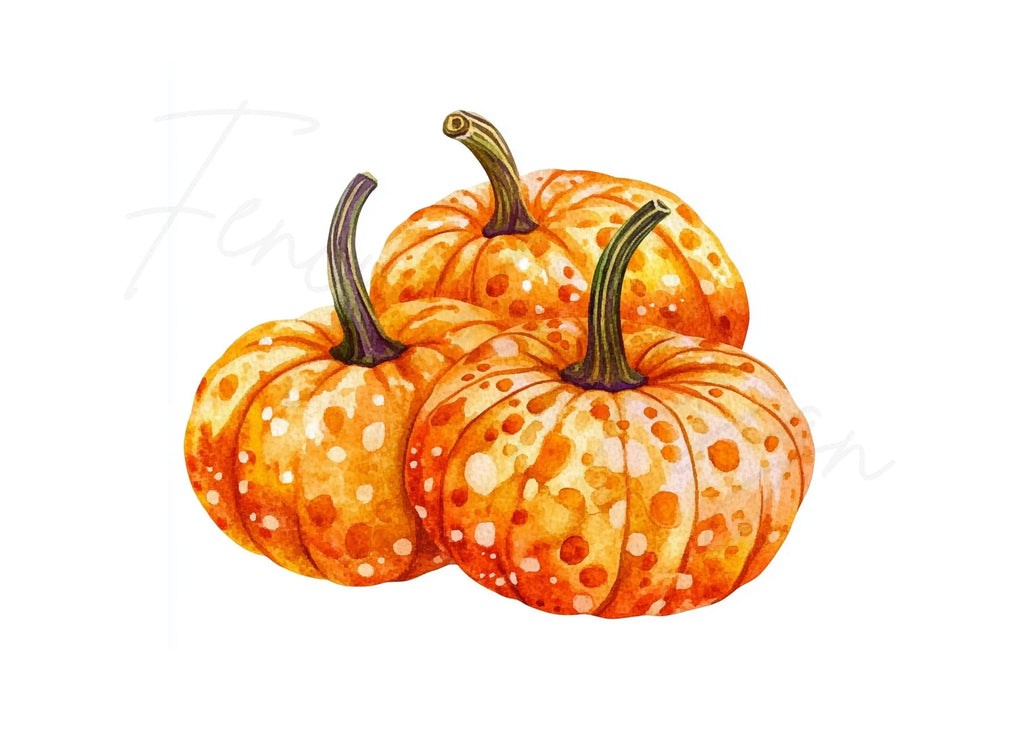 Autumn Pumpkin Clipart Bundle