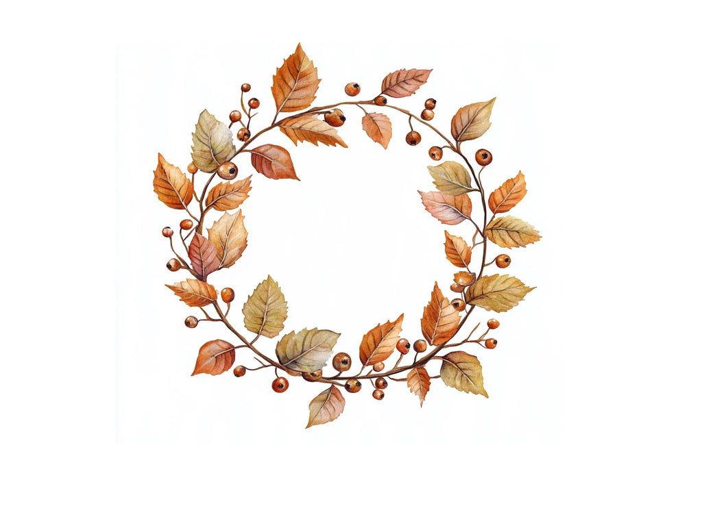 Autumn Wreath Clipart Bundle