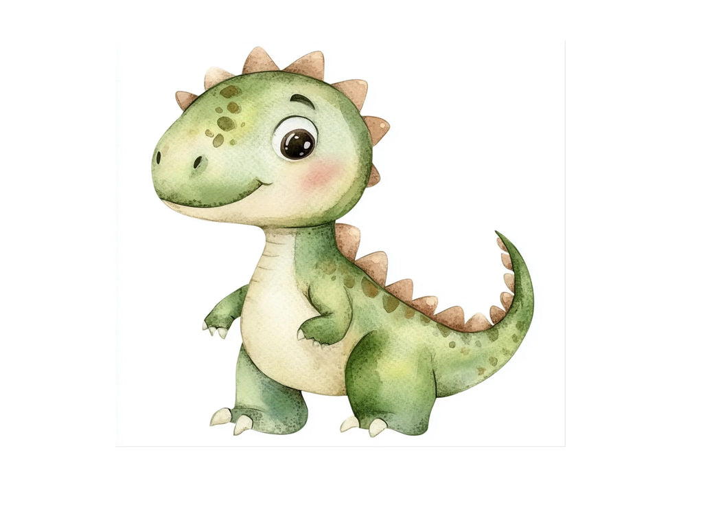 Green Baby Dinosaur Clipart Bundle