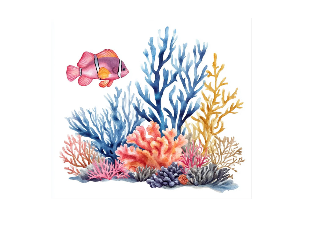 Vibrant Coral Reef Clipart Bundle