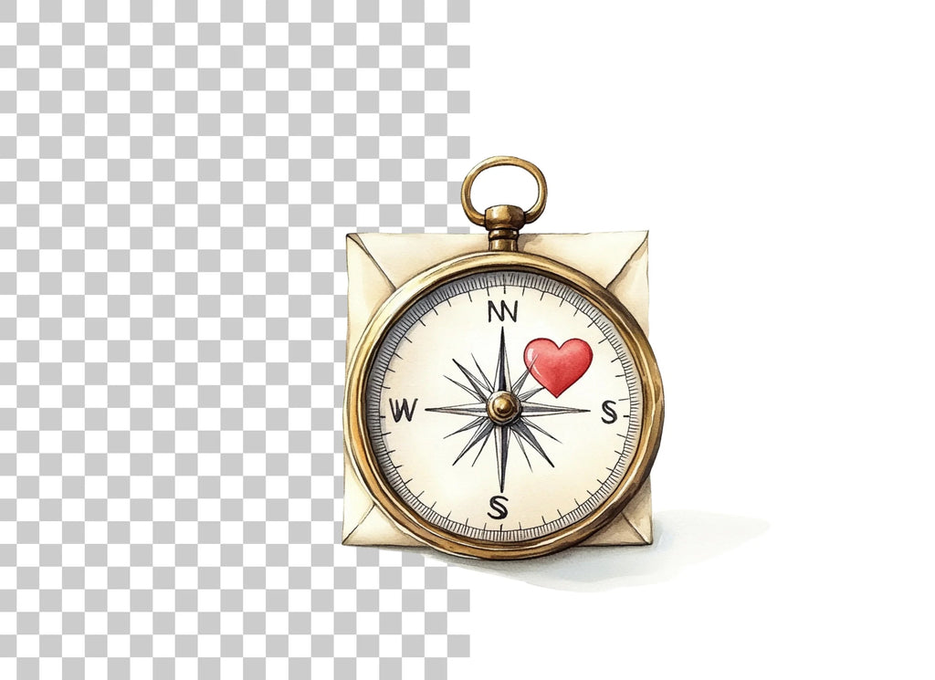Love Compass Clipart Bundle