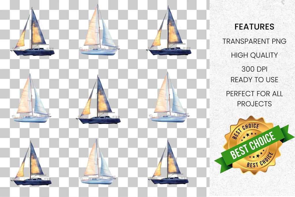 Sailboat Clipart Bundle