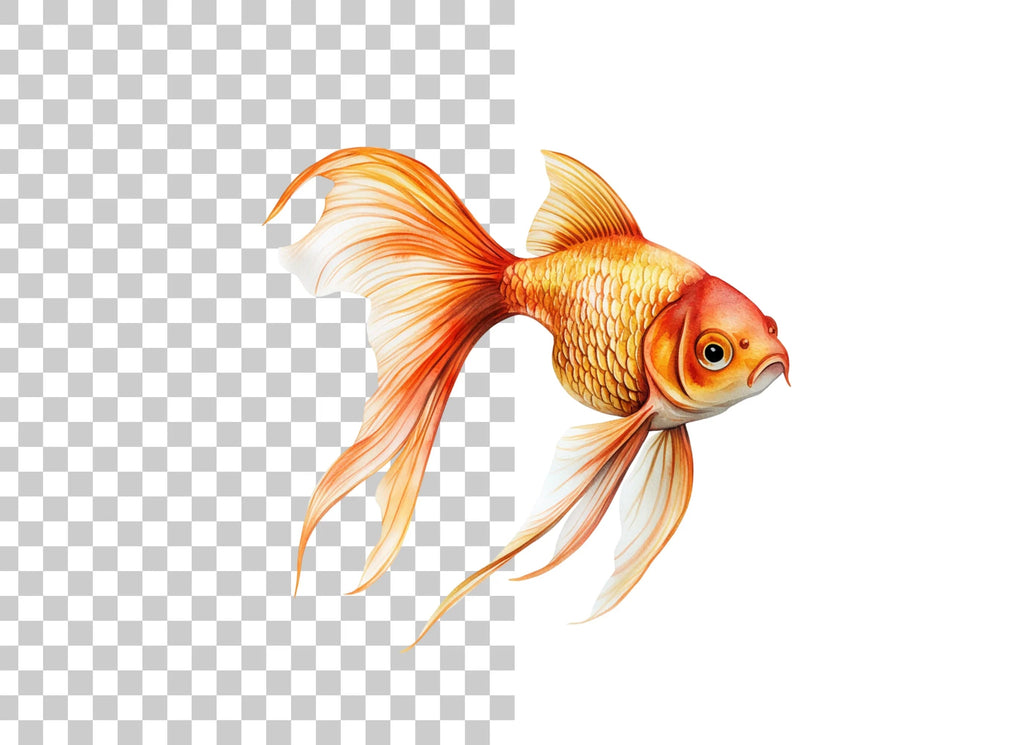 Elegant Goldfish Clipart Bundle