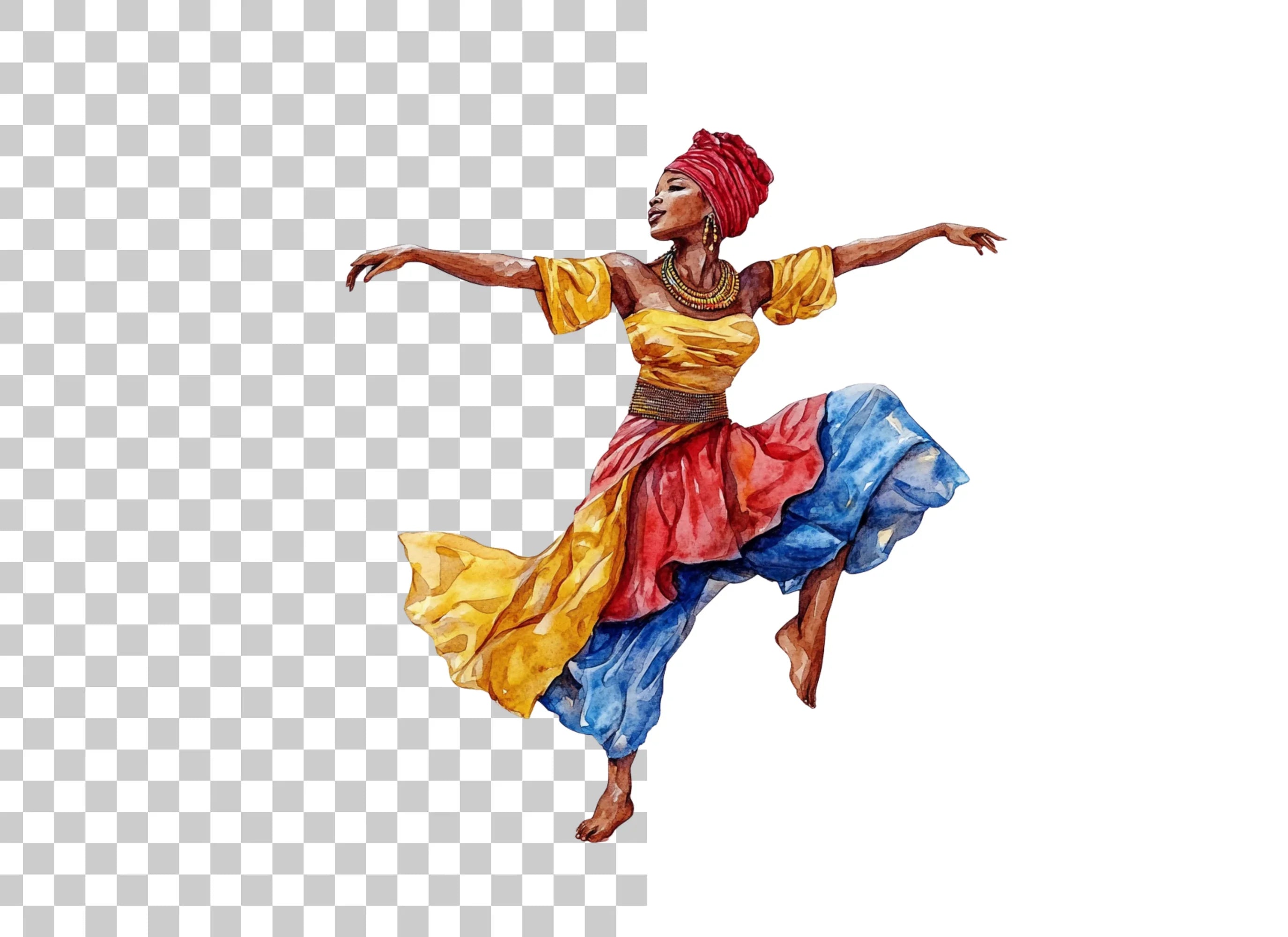 Dynamic African Dance Clipart Bundle