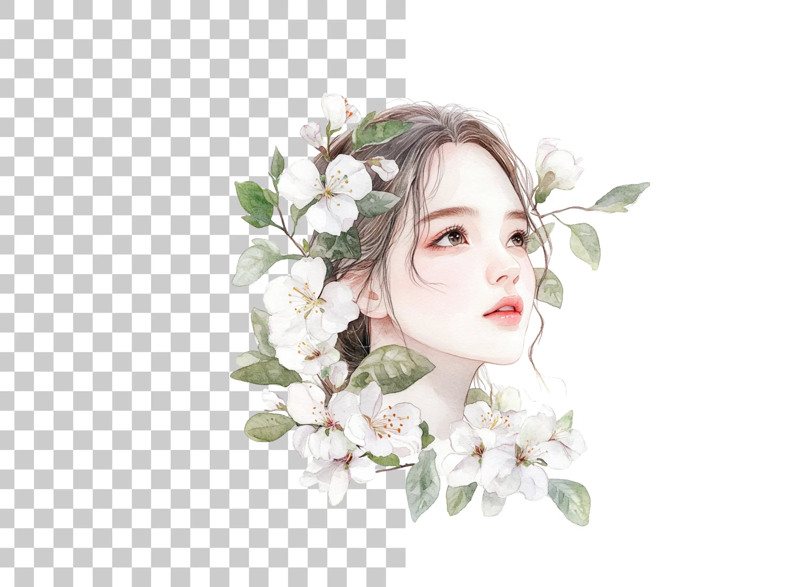 Floral Women Clipart Bundle