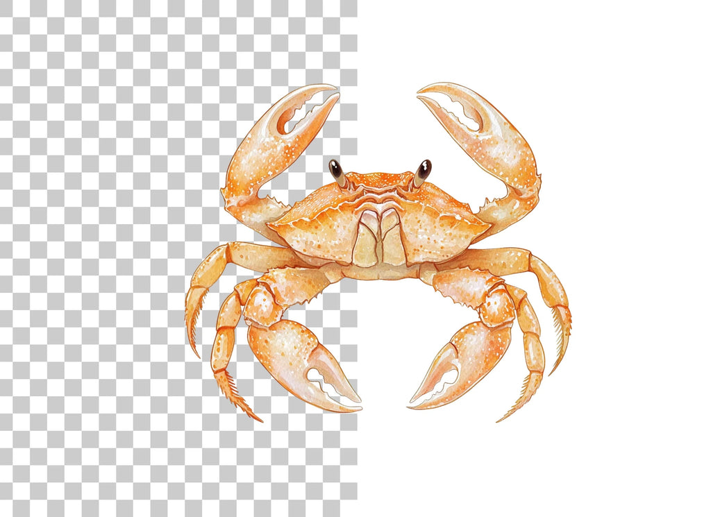 Golden Crab Duo Clipart Bundle