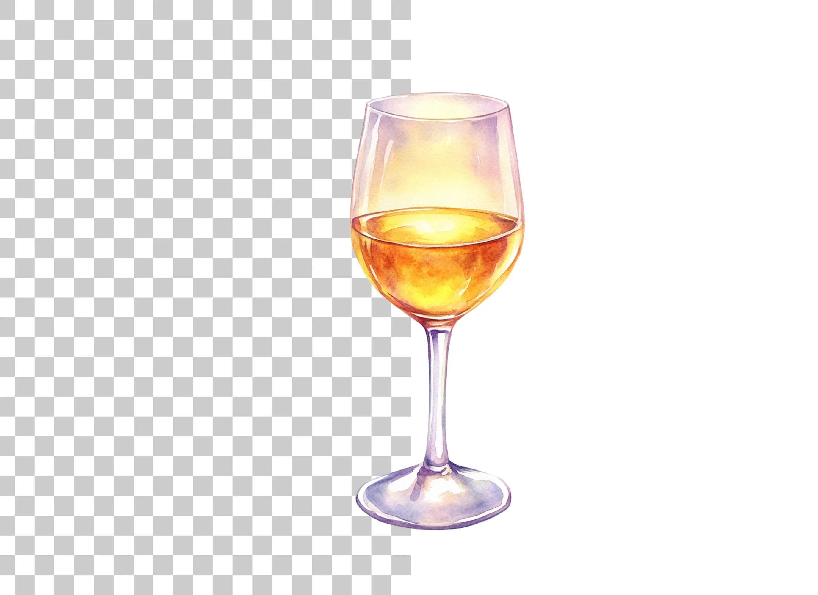 Elegant Wine Glass Clipart Bundle