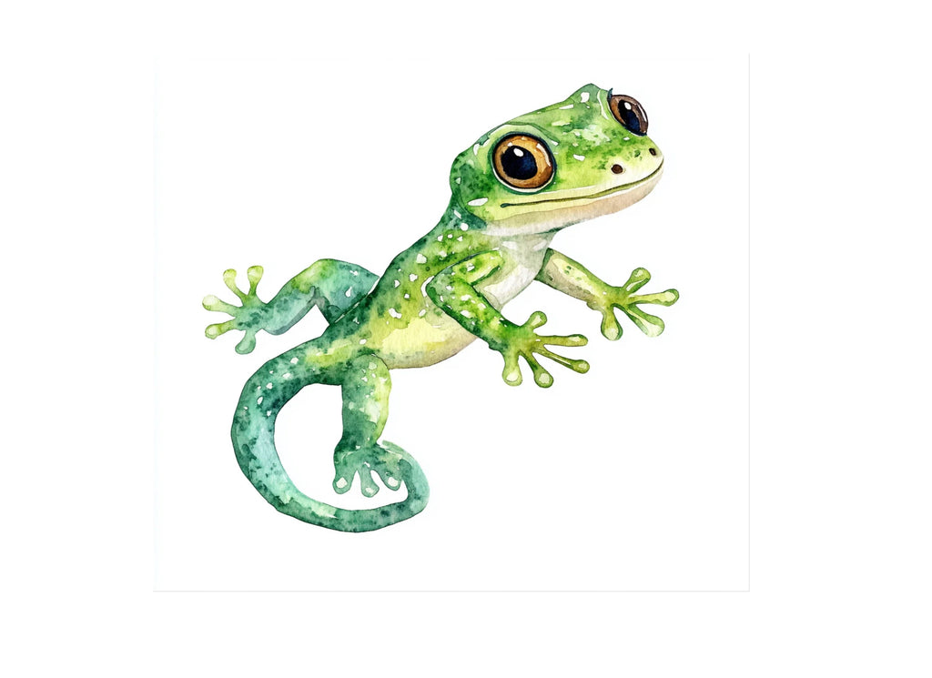 Cute Gecko Clipart Bundle