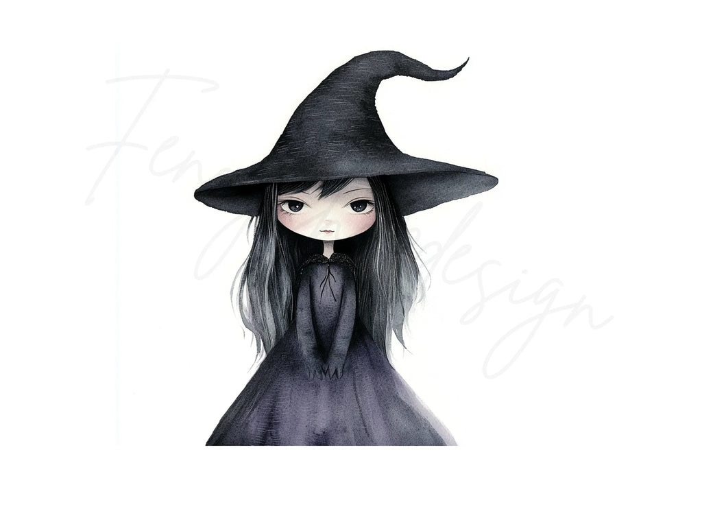 Cute Witches Clipart Bundle