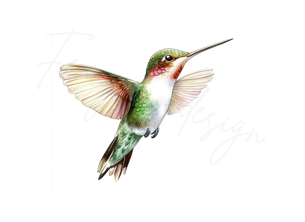 Hummingbird Clipart Bundle