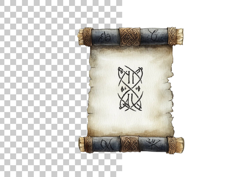 Viking Scroll Runic Symbol Clipart Bundle