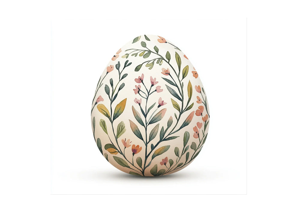 Floral Easter Eggs Clipart Bundle
